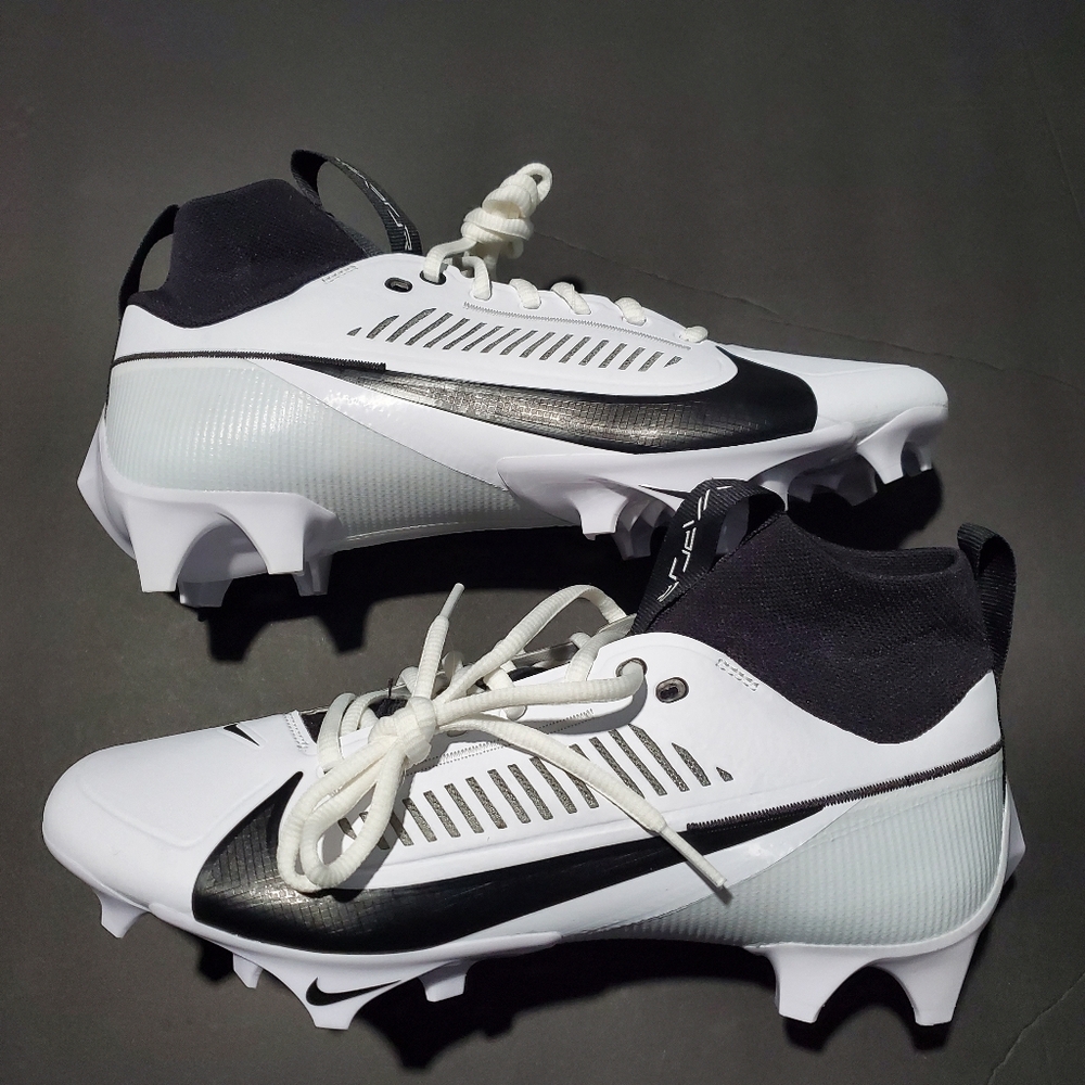 Nike Vapor Edge Pro 360 2 TB FN7759-100 White Black Football Cleats Size 9